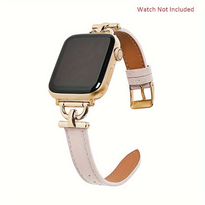 Synthetic Leather Watchband for iWatch - Compatible with Series Ultra/SE/8/7/6/5/4/3/2/1