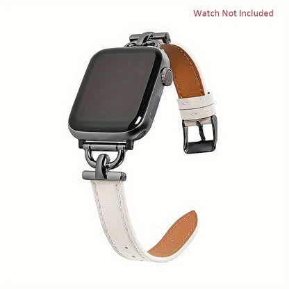 Synthetic Leather Watchband for iWatch - Compatible with Series Ultra/SE/8/7/6/5/4/3/2/1