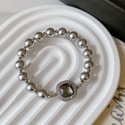 Chic Boho Pearl Necklace & Bracelet Set