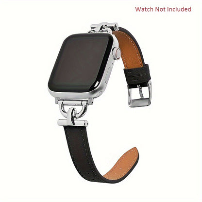 Synthetic Leather Watchband for iWatch - Compatible with Series Ultra/SE/8/7/6/5/4/3/2/1