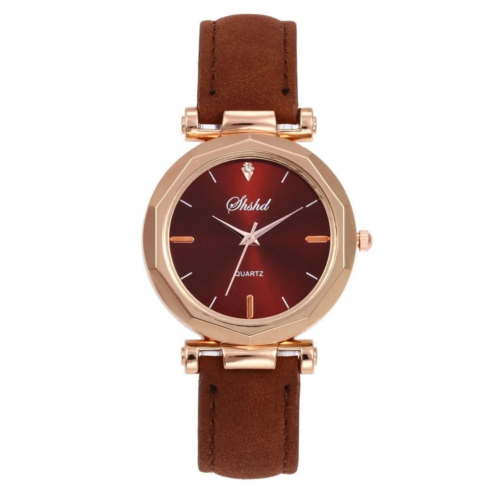 Fashion Women Leather Casual Watch BAMBY