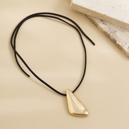 Irregular Alloy Pendant Necklace Fashion Simple Triangle BAMBY