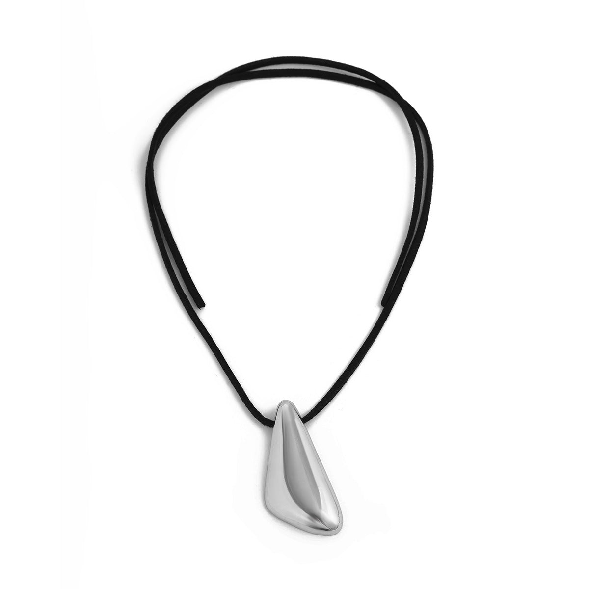 Irregular Alloy Pendant Necklace Fashion Simple Triangle BAMBY