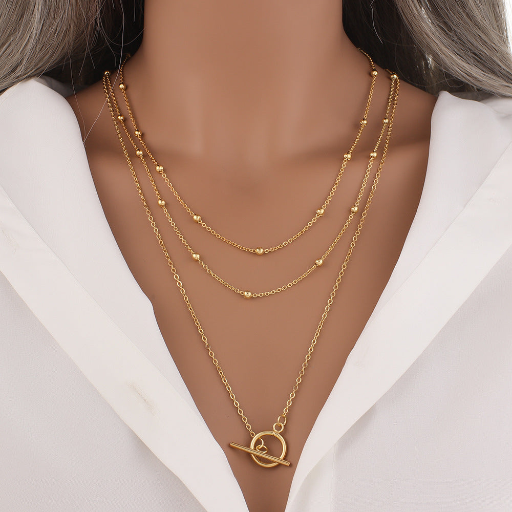 Long High-grade Gold-plated Necklace BAMBY