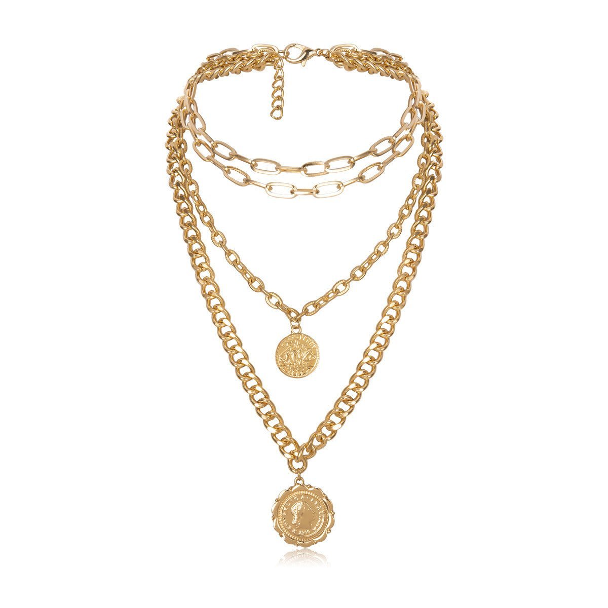 Multilayered Chunky Chain Necklace BAMBY