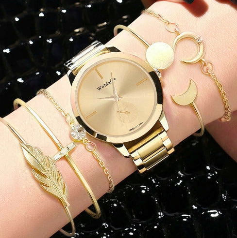 Popular Women's Watch Business Quartz Watch Bracelet Suit BAMBY