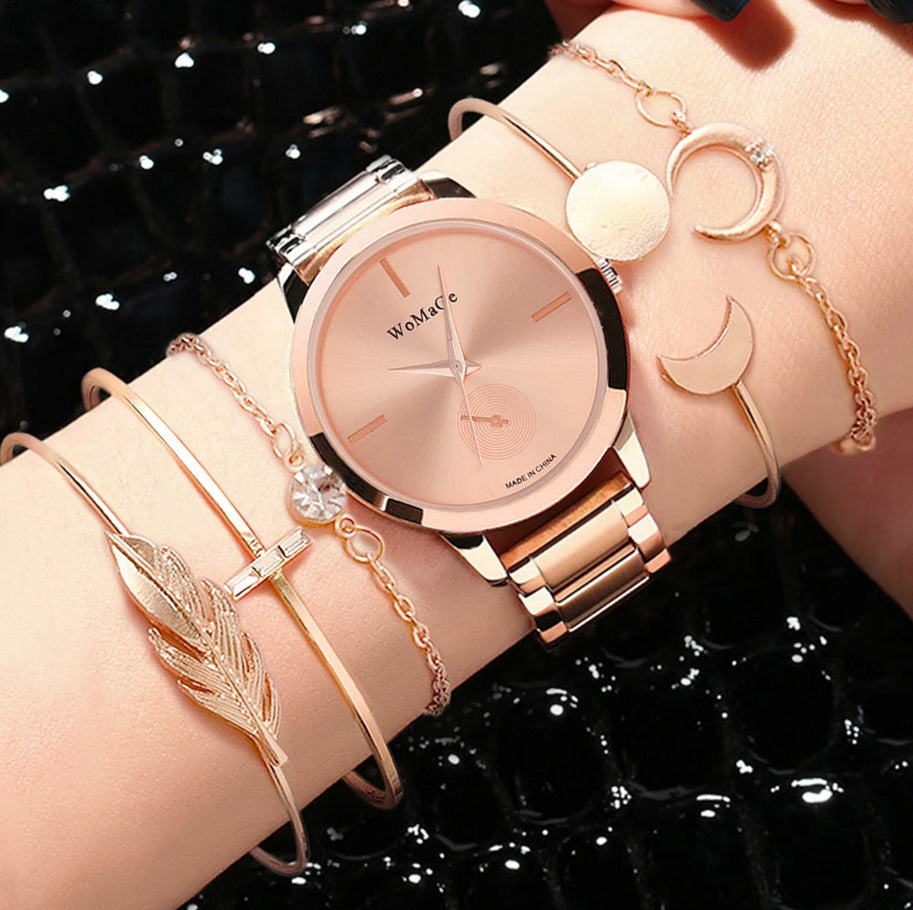 Popular Women's Watch Business Quartz Watch Bracelet Suit BAMBY