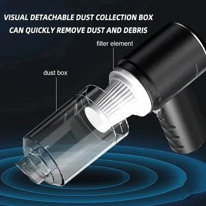 Car Vacuum Cleaner Portable Wireless Vacuum Cleaner Strong Suction 6000PA Handheld Vacuum Cleaner Powerful Blower for Car Home