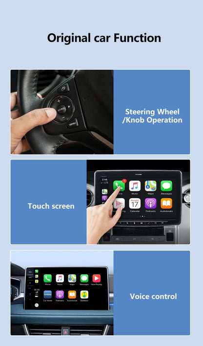 Wireless Carplay Adapter Android Auto 2in 1 Smart Dongle 2024 5G WIFI For iphone Android Phone For Volvo Benz Mg Kia Chery VW