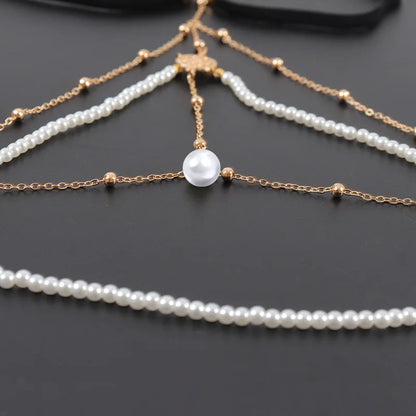 Fashion Pearl Leg Chain for Women