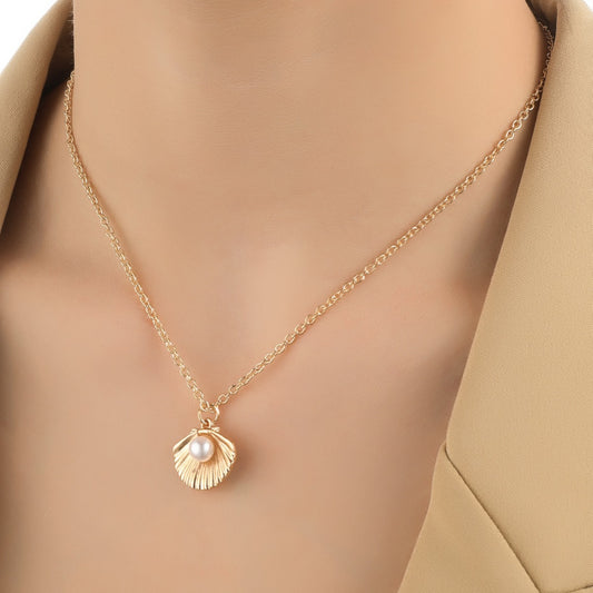 Shell Pearl Necklace For Women BAMBY