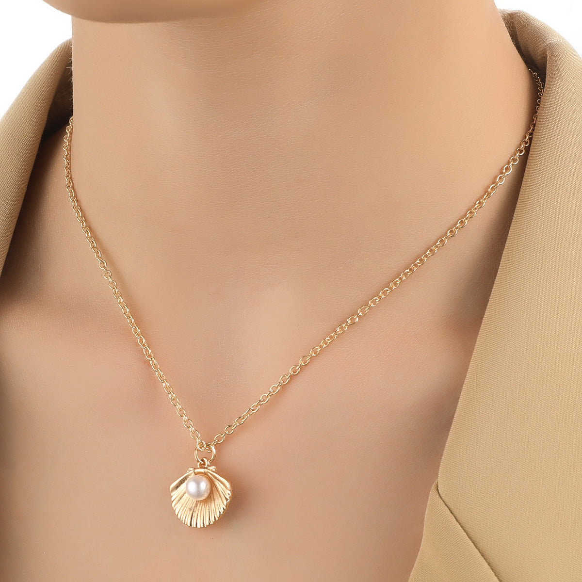 Shell Pearl Necklace For Women BAMBY