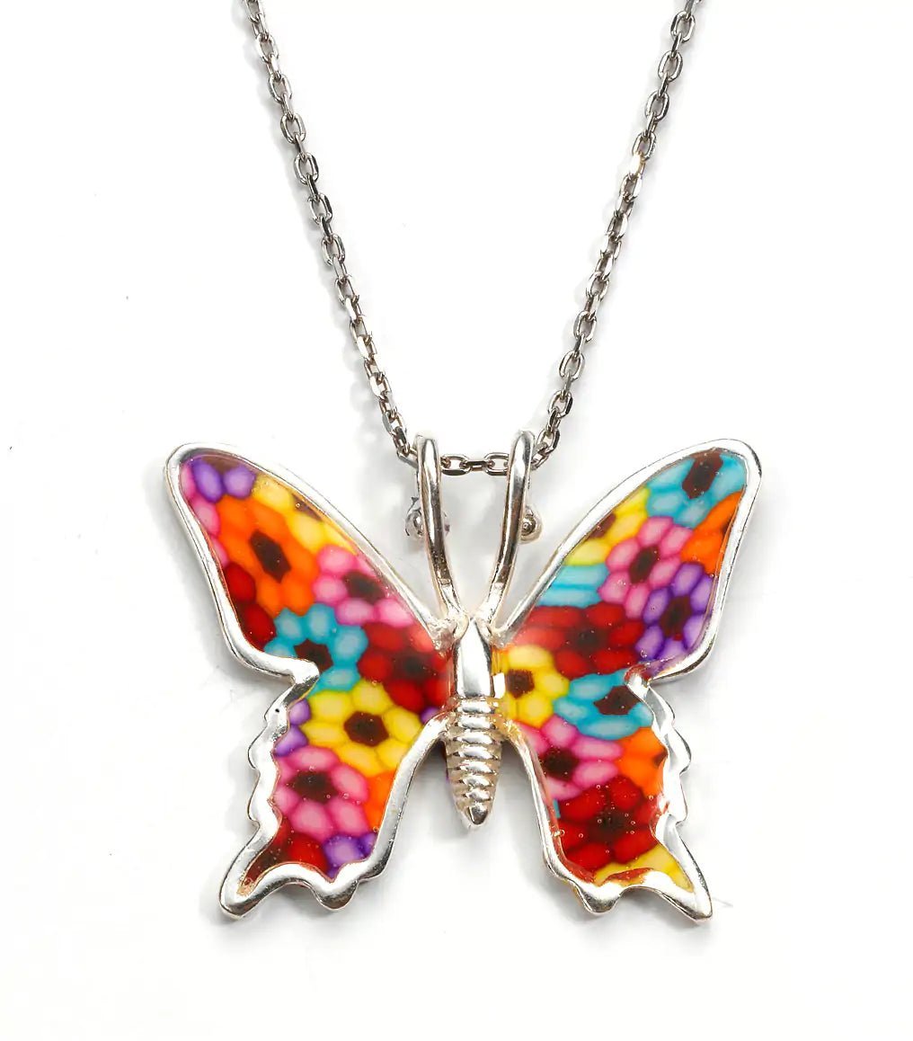Silver Butterfly Necklace BAMBY