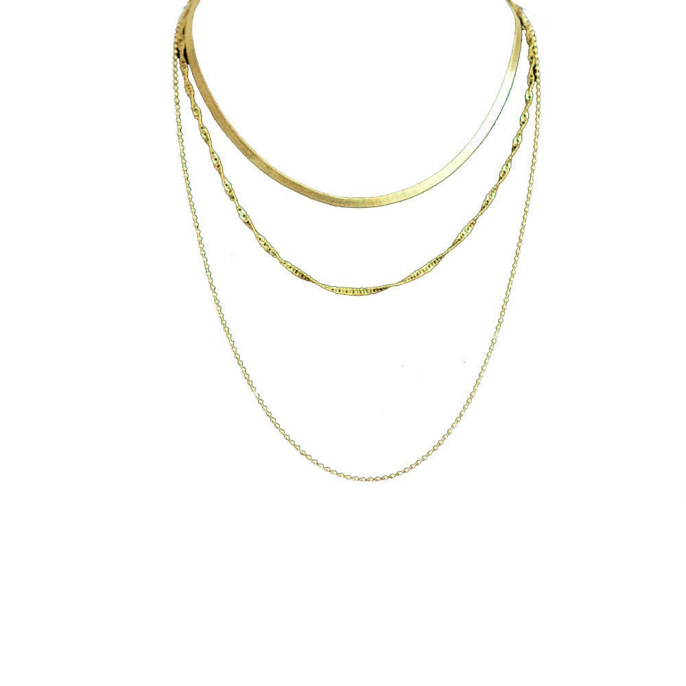 Snake chain multilayer necklace BAMBY
