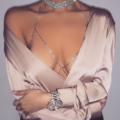 Women's Rhinestone Body Jewelry Necklace BAMBY