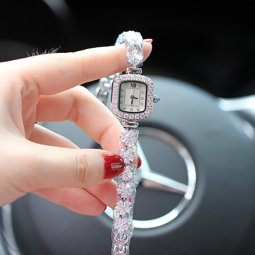 Women's Watch Pointer Diamond-embedded Color Shell Surface BAMBY