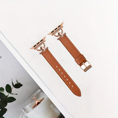 Synthetic Leather Watchband for iWatch - Compatible with Series Ultra/SE/8/7/6/5/4/3/2/1